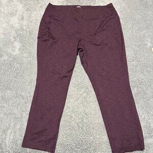 Duluth Trading Pants Womens XXL NoGA Classic Slim Leg  Maroon